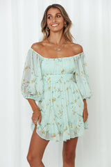 Night Garden Dress Mint