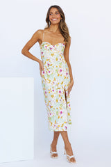 Sunlight Lover Midi Dress Light Green