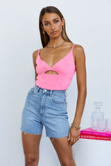 Sweet Candy Love Crop Pink