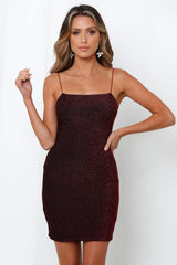 Break The Clock Dress Burgundy