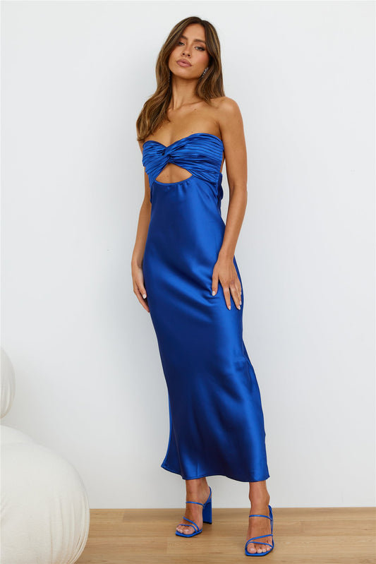 Curious Heart Maxi Dress Royal Blue