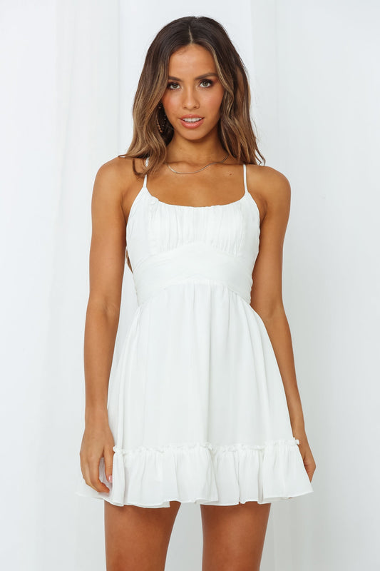 Sipping Mezcal Dress White