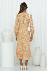 Day Affairs Midi Dress Gold