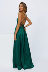 Drinks All The Time Maxi Dress Forest Green