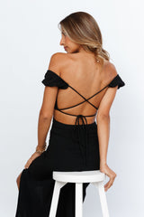 In Your Eyes Maxi Dress Black