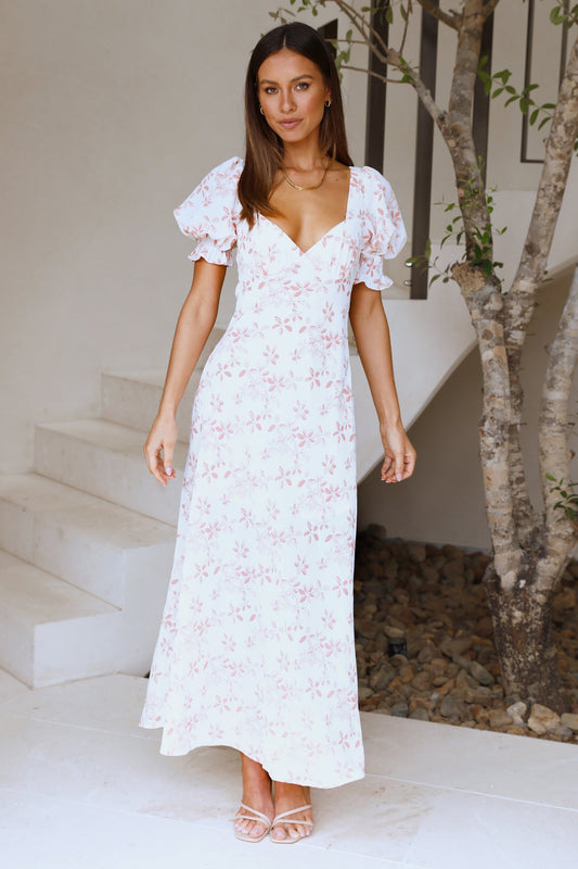 By The Coastline Maxi Dress Floral