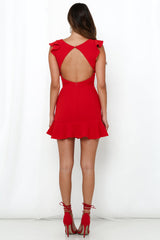 Call Me Happy Go Lucky Dress Red