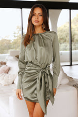 Softest Words Dress Khaki