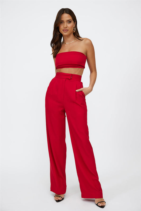 Blind Love Pants Red