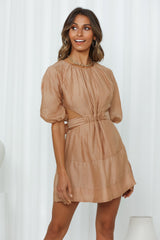 Weekend Away Dress Beige