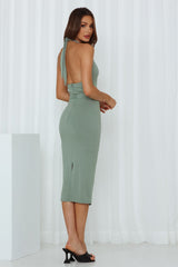 Ring It Out Midi Dress Sage