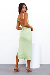 Radio Waves Maxi Dress Green