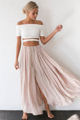 Low and Behold Crop Top White