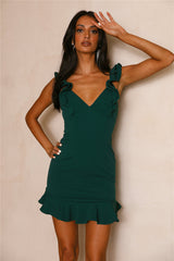 Salsa Nights Dress Forest Green