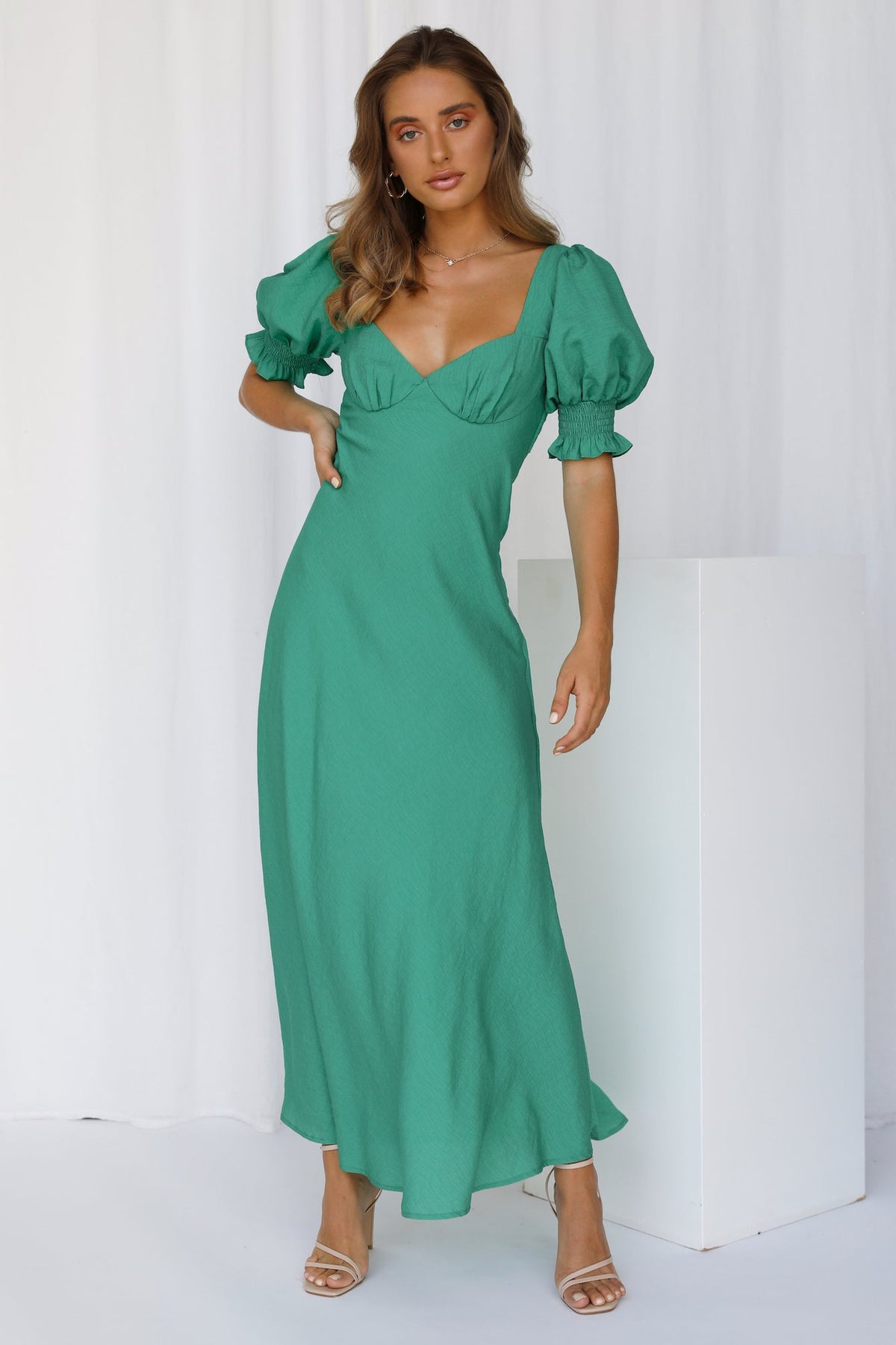 Love Rider Midi Dress Green