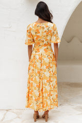 Sunlight Wondering Midi Dress Yellow