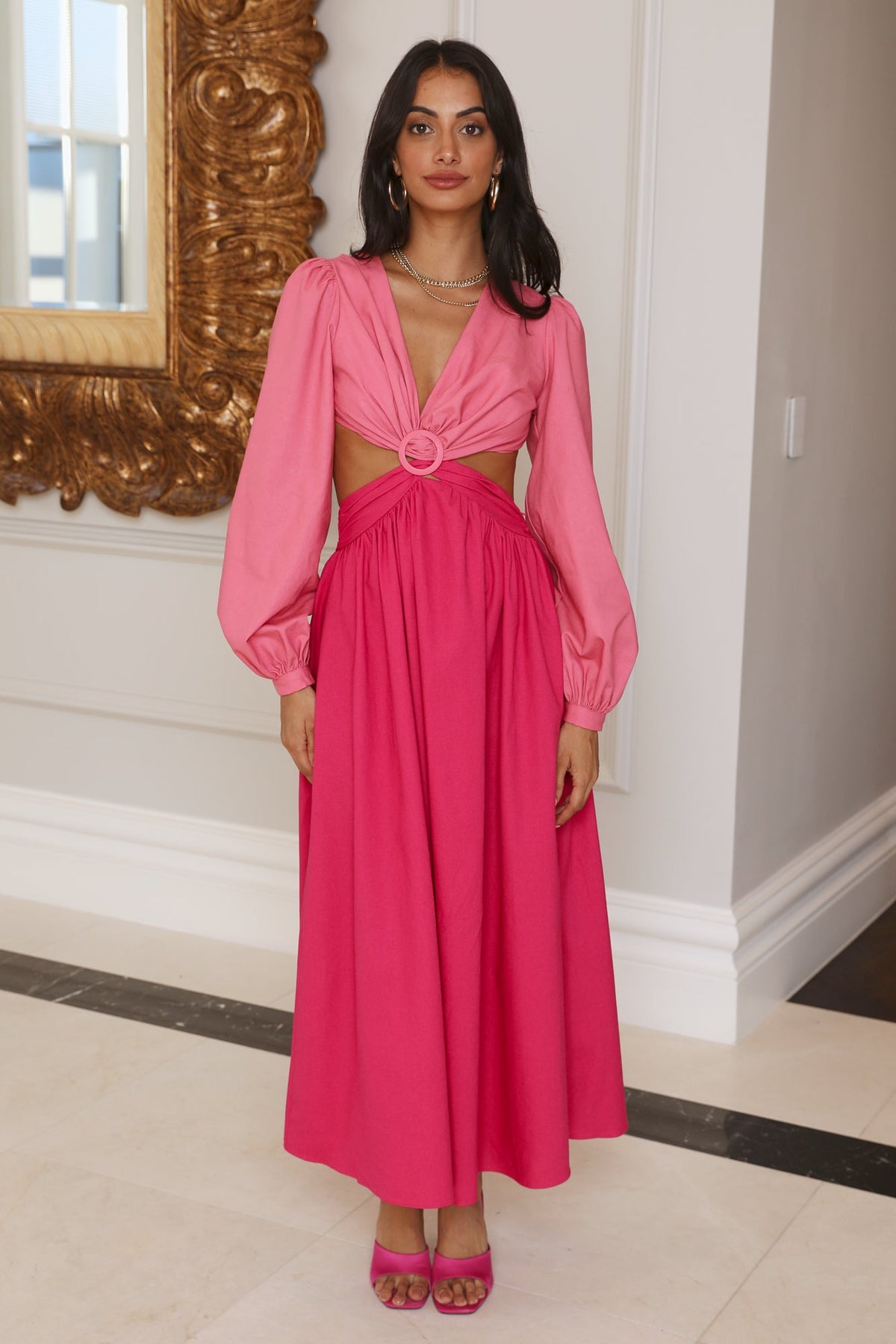 Relentlessly Beautiful Maxi Dress Pink