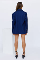 LIONESS Brentwood Blazer Midnight Blue