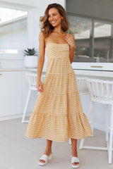 Last Wish Midi Dress Yellow