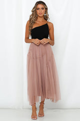 Another Fairytale Midi Skirt Dark Blush