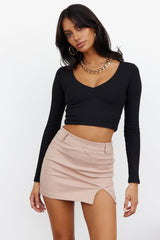 Adore You Crop Black