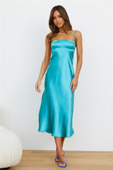 No Advice Midi Dress Aqua