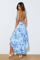 Bloomed Up Maxi Dress Blue