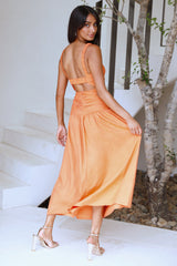 Azure Eyes Maxi Dress Orange