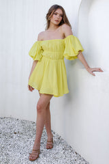 Be Your Baby Doll Dress Yellow