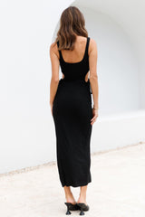 Step Onto The Floor Maxi Dress Black