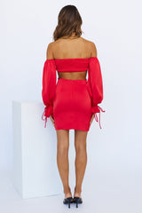 A Different Vibe Dress Red