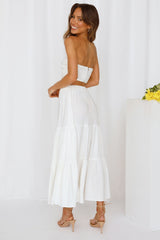 So Particular Maxi Skirt White