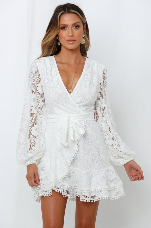 Elevated Angels Dress White