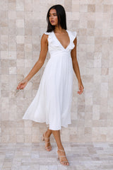 Enter My Paradise Maxi Dress White