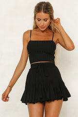 Light The Way Skirt Black