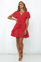 Seek It Out Dress Red