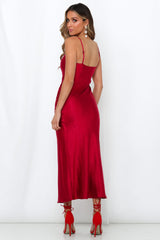 Crimson Clovers Maxi Dress Wine