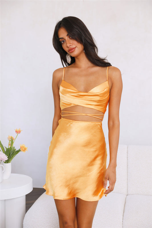 Wined Out Dress Golden