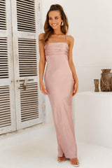 Unread Messages Maxi Dress Rose Gold