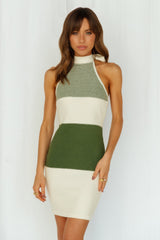 Happy Hour Every Hour Dress Khaki