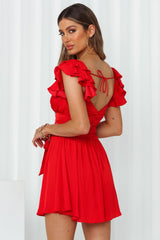 Wheel Of Fortune Dress Red