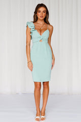 Home Late Midi Dress Mint