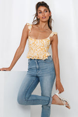 So Ready For This Crop Top Yellow