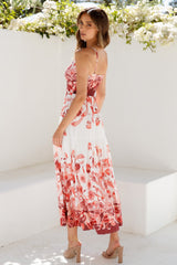 Art Market Maxi Dress Red