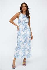 THE FIFTH LABEL Renaissance Midi Dress Blue