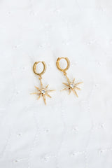 Star Light Earrings Gold