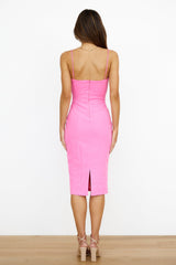 Arctic Cool Midi Dress Pink