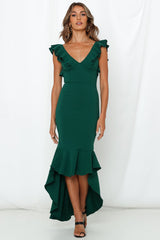 The Hills Maxi Dress Forest Green