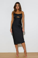 Delray Midi Dress Black