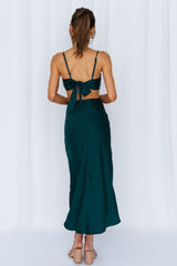 Daytime Affair Midi Dress Forest Green